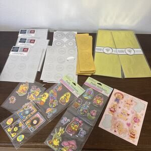 Teacher Classroom Reward Sticker Lot Gartner Award Seals Easter Puffy Sheets